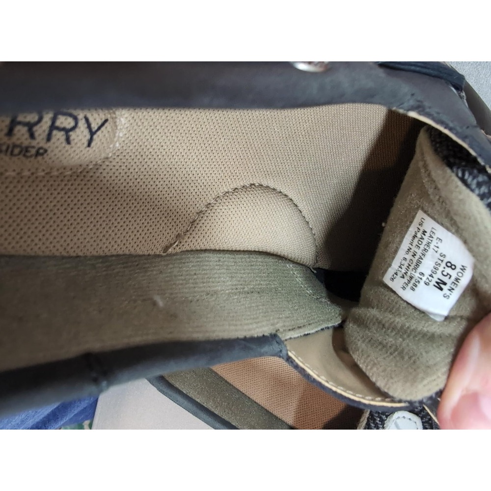 Sperry Top-Sider Bluefish Herring Navy Leather Boat Shoes STS99429 Womens 8.5 M - Picture 3 of 9
